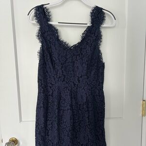 Navy Joie lace mini dress, size M